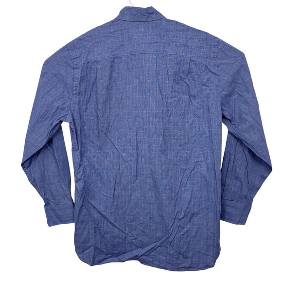 Southern Tide Button Front Shirt Plaid Long Sleeve Mens Sz S Navy Blue White EUC - Picture 4 of 8